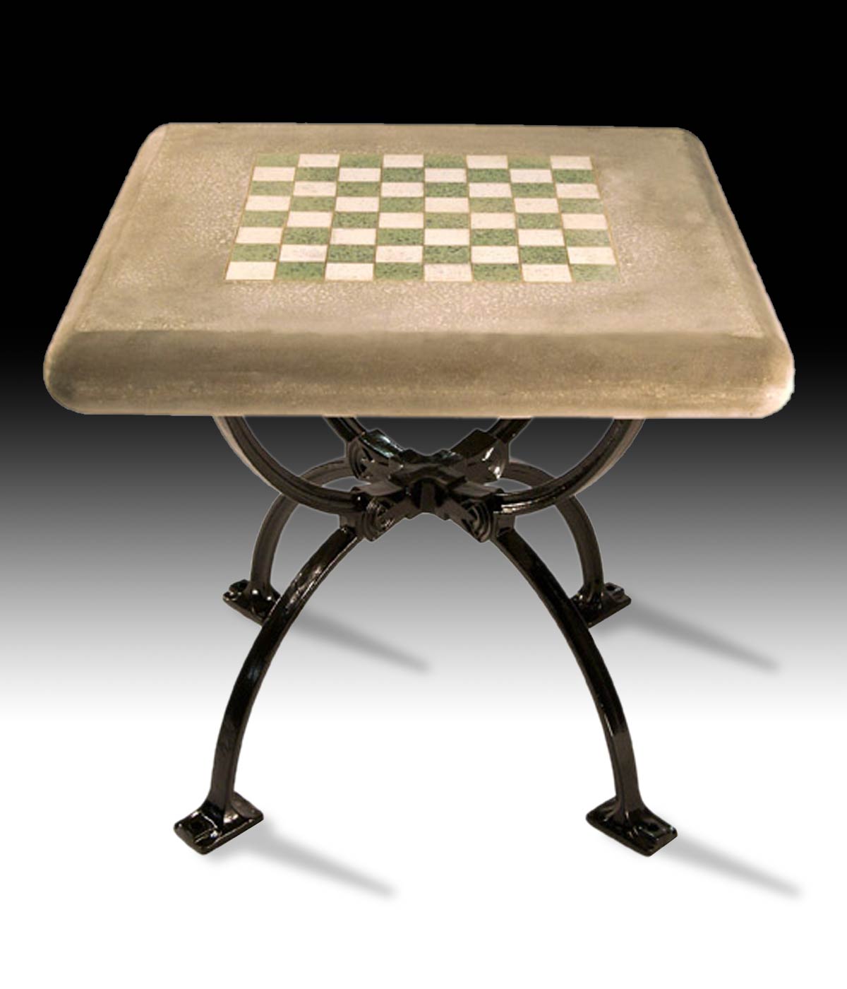 CC710 Iron Base TableChess Board No Plaque