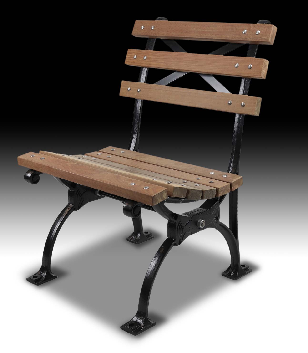 CC826 Armless World's Fair Bench2 Feet No Plaque